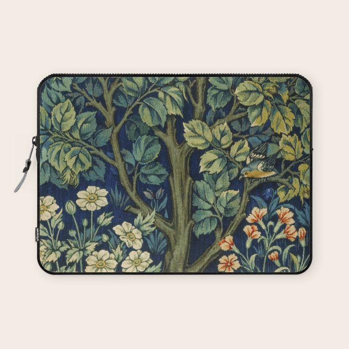 Vintage William Morris pattern pheasant and squirrel Laptop Sleeve Gallery Image 1