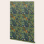 Vintage William Morris pattern pheasant and squirrel Wallpaper Gallery Image 2