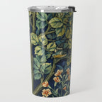 Vintage William Morris pattern pheasant and squirrel Travel Mug Gallery Image 2