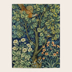 Vintage William Morris pattern pheasant and squirrel Poster Gallery Image 4