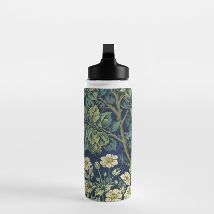 Vintage William Morris pattern pheasant and squirrel Water Bottle Gallery Image 3