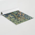 Vintage William Morris pattern pheasant and squirrel Yoga Mat Gallery Image 2