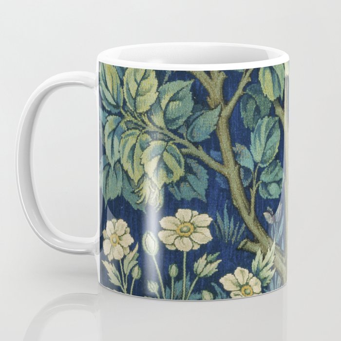 Vintage William Morris pattern pheasant and squirrel Coffee Mug Gallery Image 3