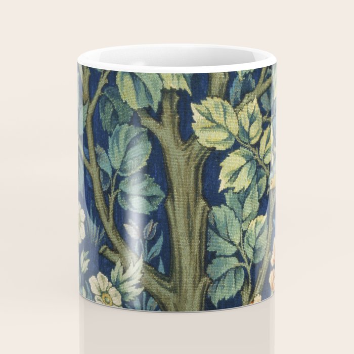 Vintage William Morris pattern pheasant and squirrel Coffee Mug Gallery Image 4
