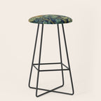 Vintage William Morris pattern pheasant and squirrel Stool Gallery Image 1