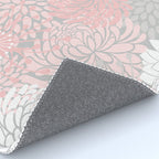 Festive, Floral Prints, Bloom Mix, White and Pink on Grey Rug Gallery Image 4