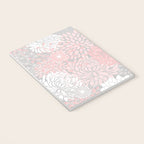 Festive, Floral Prints, Bloom Mix, White and Pink on Grey Notebook Gallery Image 3