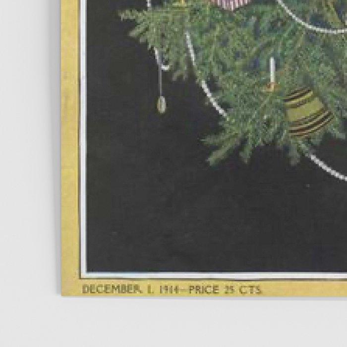 Vintage Fashion Magazine Cover - Illustration December 1914 - Christmas Tree Woman Poster Gallery Image 3