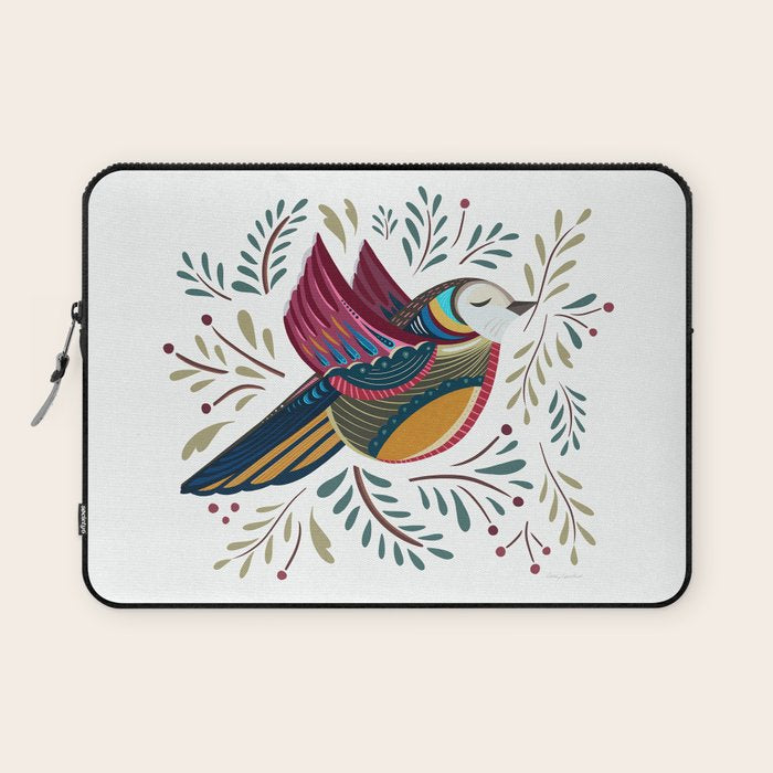 Peace Bird | White Laptop Sleeve Gallery Image 1
