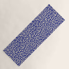 Playful strokes #1 / Beige on Blue Yoga Mat Gallery Image 1