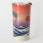 The Great Wave of Sloth Travel Mug Gallery Image 2