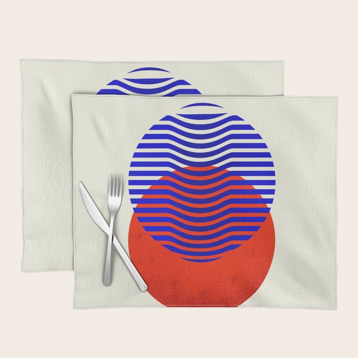 Graphic abstract circles Placemat Gallery Image 1