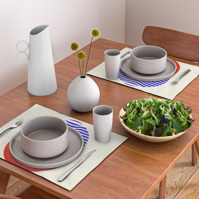 Graphic abstract circles Placemat Gallery Image 2