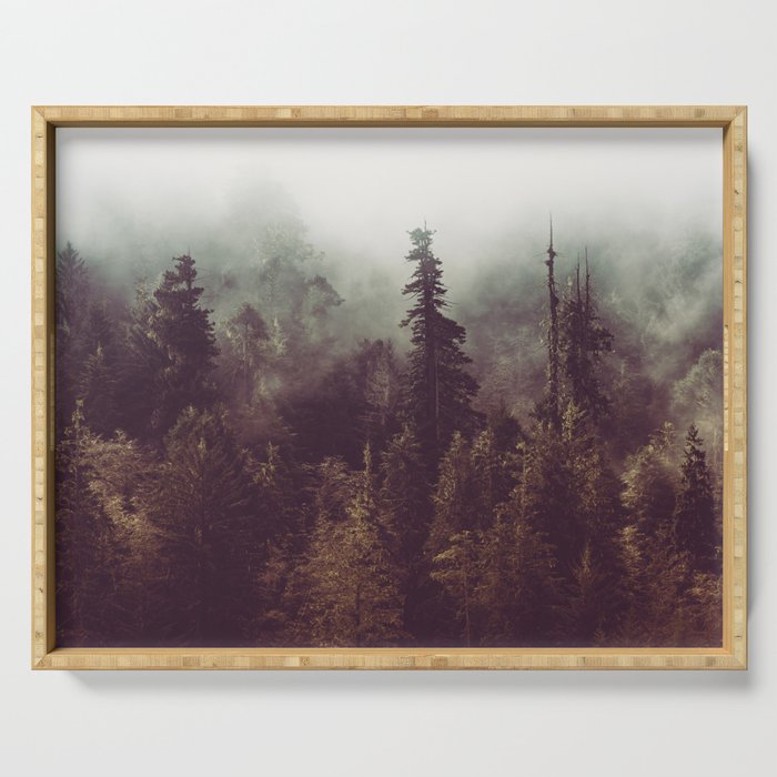 Weekend Escape - Forest Nature Photography Serving Tray Gallery Image 1