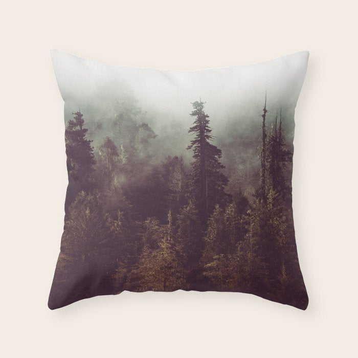 Weekend Escape - Forest Nature Photography Throw Pillow Gallery Image 6