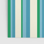 Classic Stripes XXVII - Beachy Blue and Green Poster Gallery Image 3