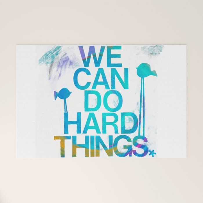 We Can Do Hard Things Welcome Mat Gallery Image 1