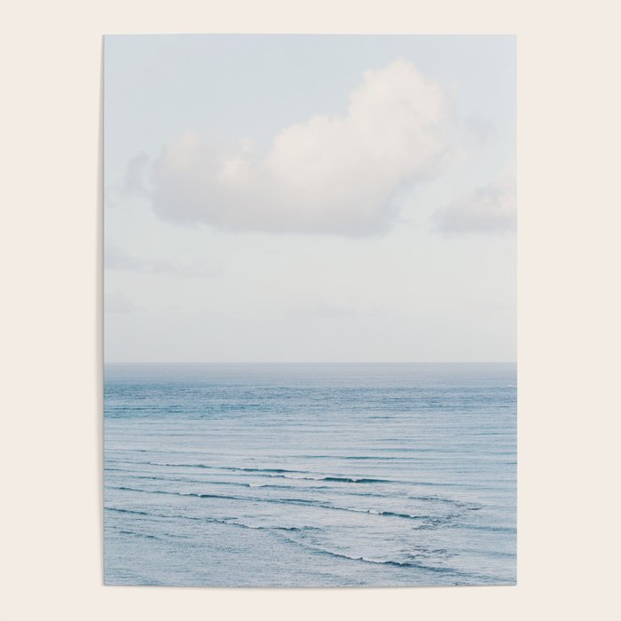 Pale Blue Sea - Ocean, Nature Photography Poster Gallery Image 1