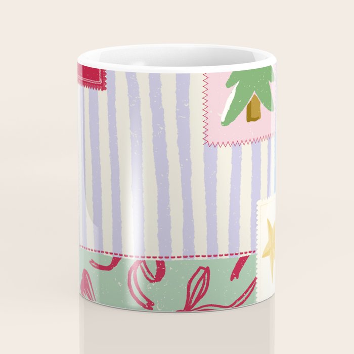 Retro christmas patch Coffee Mug Gallery Image 4