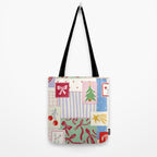 Retro christmas patch Tote Bag Gallery Image 2