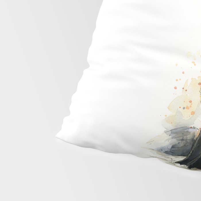 Fox Watercolor Red Fox Painting Pillow Sham Gallery Image 4