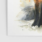 Fox Watercolor Red Fox Painting Poster Gallery Image 3