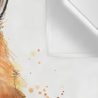 Fox Watercolor Red Fox Painting Wall Tapestry Gallery Image 3