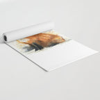 Fox Watercolor Red Fox Painting Yoga Mat Gallery Image 2