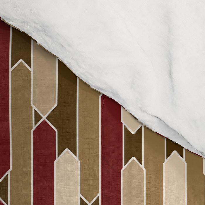 Modern Tabs in Brown, Burgundy and Tan Comforter Gallery Image 4