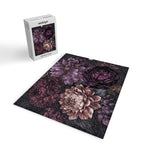 Moody Flowers Burgundy Purple Pink Jigsaw Puzzle Gallery Image 2