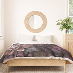 Moody Flowers Burgundy Purple Pink Duvet Cover Gallery Image 3