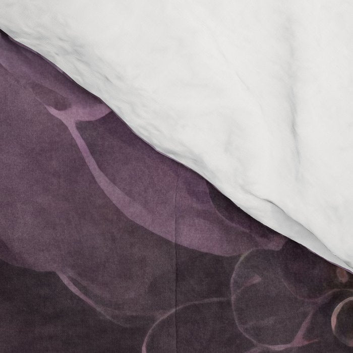 Moody Flowers Burgundy Purple Pink Comforter Gallery Image 4
