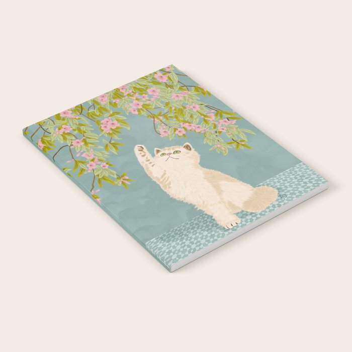 Curious Kitten in Bloom Notebook Gallery Image 2