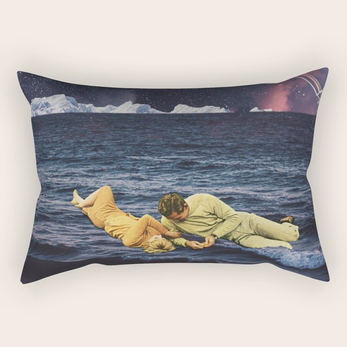 to be Reborn from a sea of Optimism Rectangular Pillow Gallery Image 1