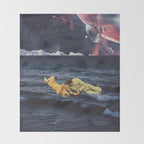 to be Reborn from a sea of Optimism Throw Blanket Gallery Image 2