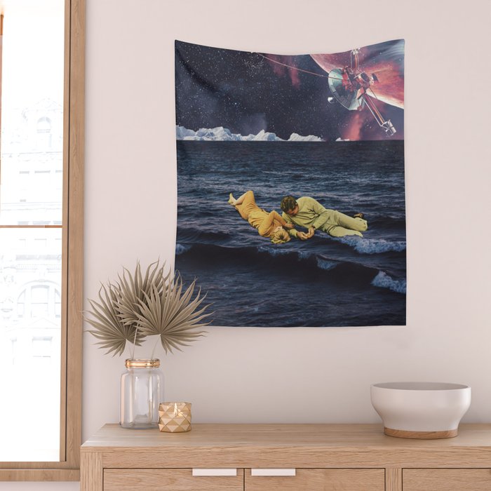 to be Reborn from a sea of Optimism Wall Tapestry Gallery Image 2