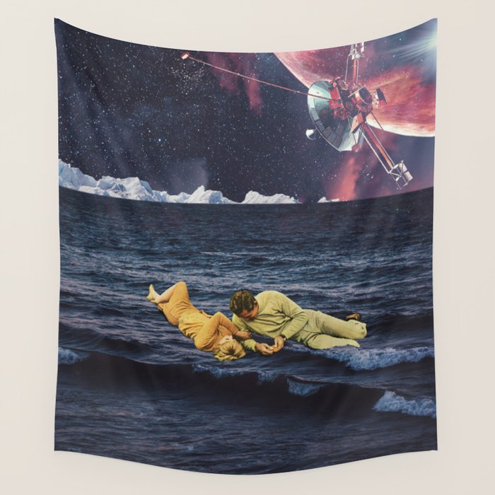 to be Reborn from a sea of Optimism Wall Tapestry Gallery Image 1