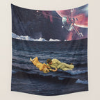 to be Reborn from a sea of Optimism Wall Tapestry Gallery Image 4