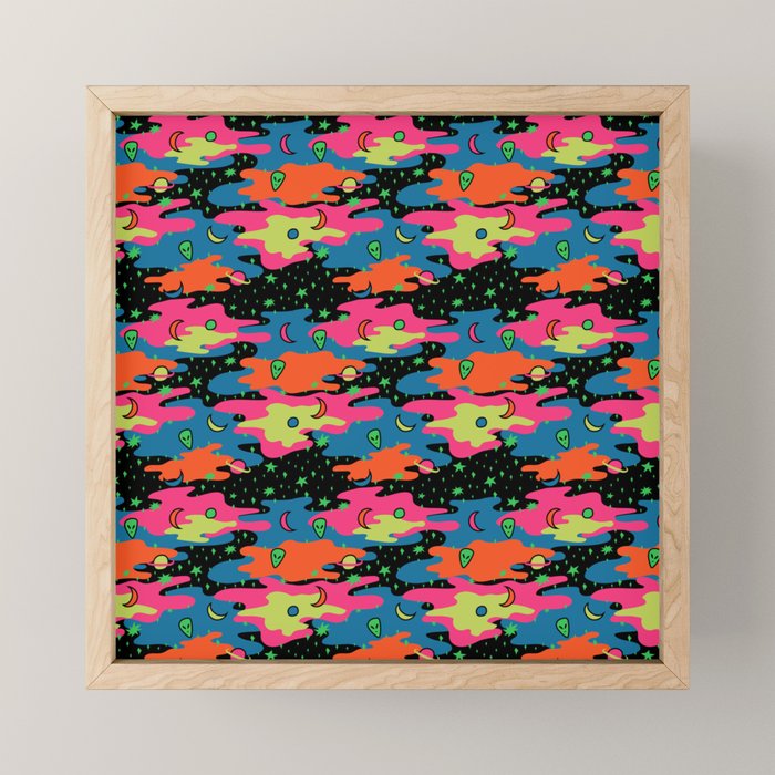 Psychedelic Space Mini Art Print Gallery Image 1