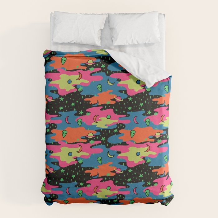 Psychedelic Space Duvet Cover Gallery Image 6