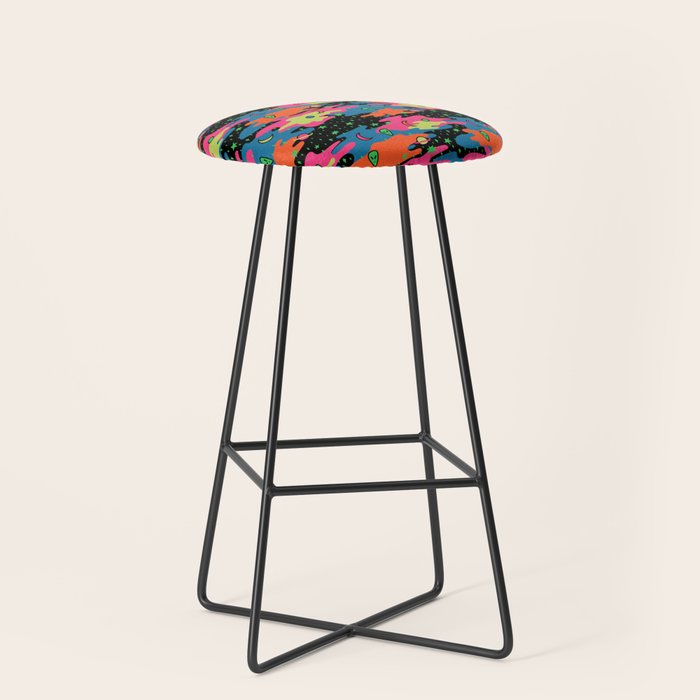Psychedelic Space Stool Gallery Image 1