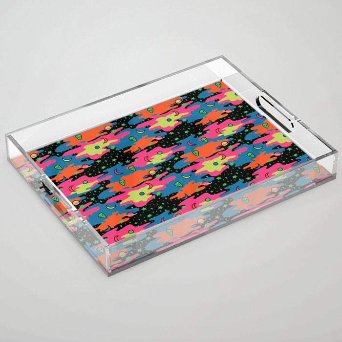 Psychedelic Space Acrylic Tray Gallery Image 1