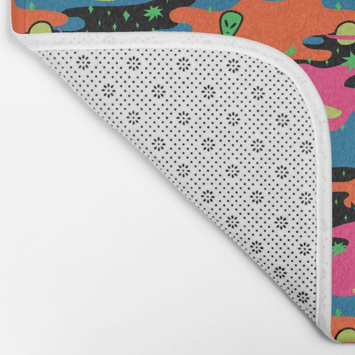 Psychedelic Space Bath Mat Gallery Image 2