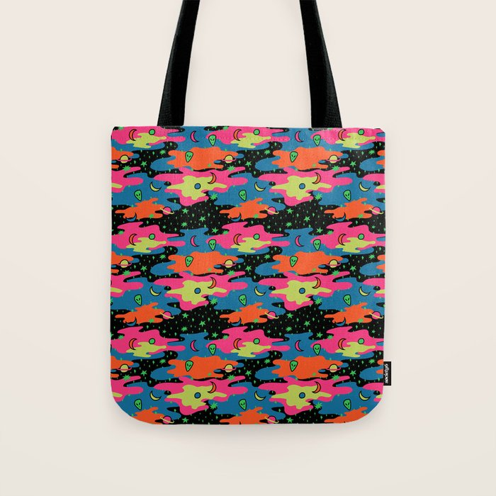 Psychedelic Space Tote Bag Gallery Image 1