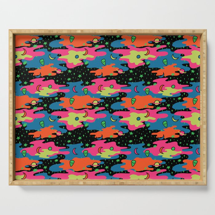 Psychedelic Space Serving Tray Gallery Image 1