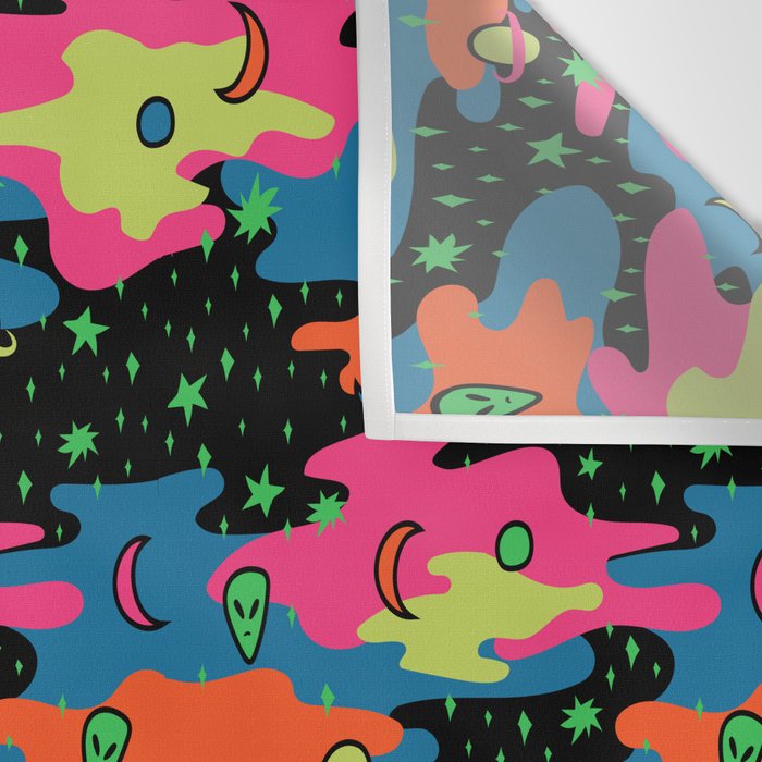 Psychedelic Space Wall Tapestry Gallery Image 3