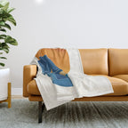 Abstract Mask Design 2 Throw Blanket Gallery Image 1