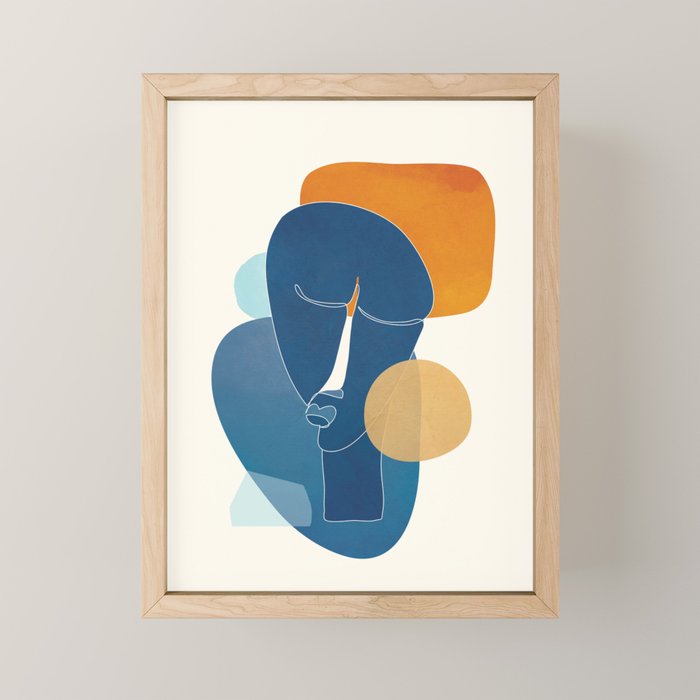 Abstract Mask Design 2 Mini Art Print Gallery Image 1