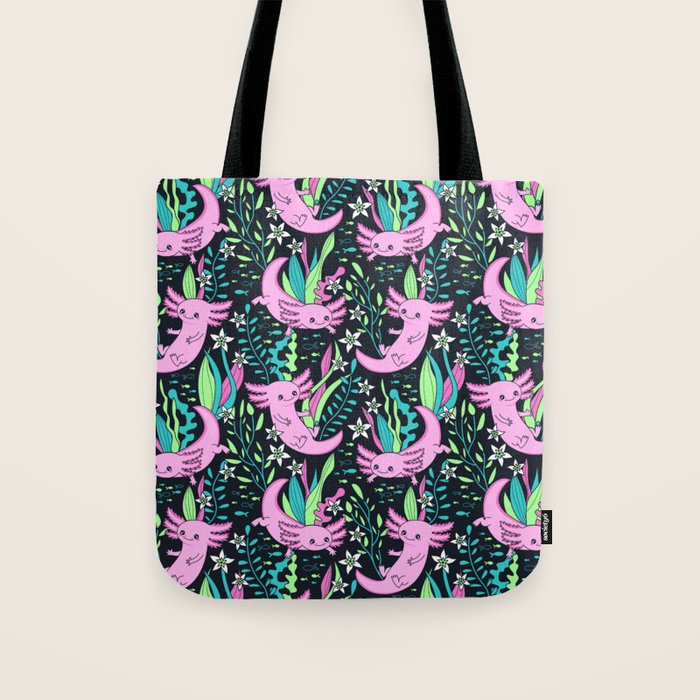 Swimming Axolotls Tote Bag Gallery Image 1