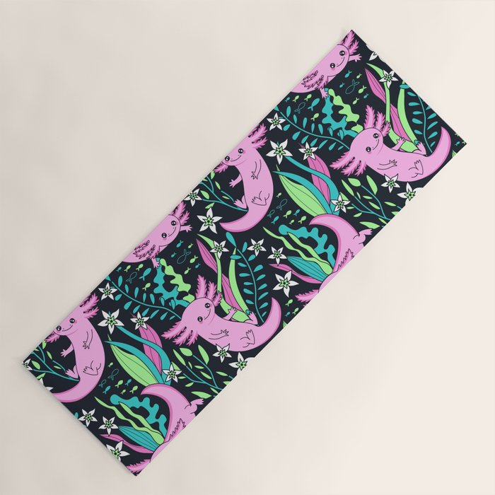 Swimming Axolotls Yoga Mat Gallery Image 1